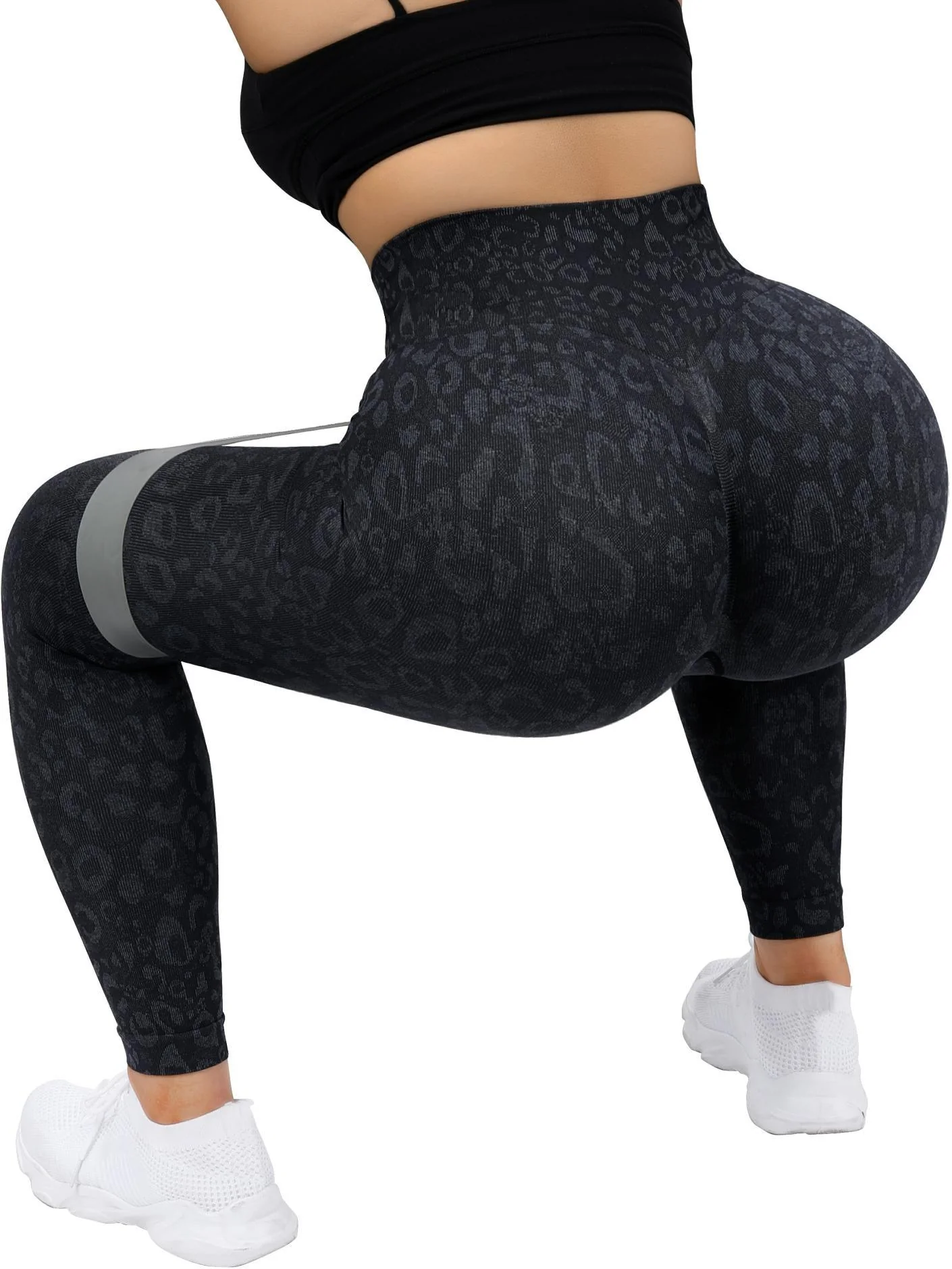 Printed Seamless Scrunch Leggings - Image 5